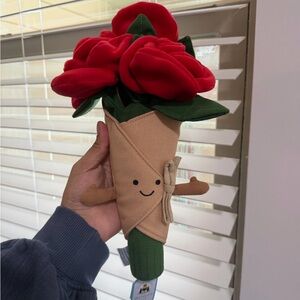 NWT Jellycat Red Rose Bouquet